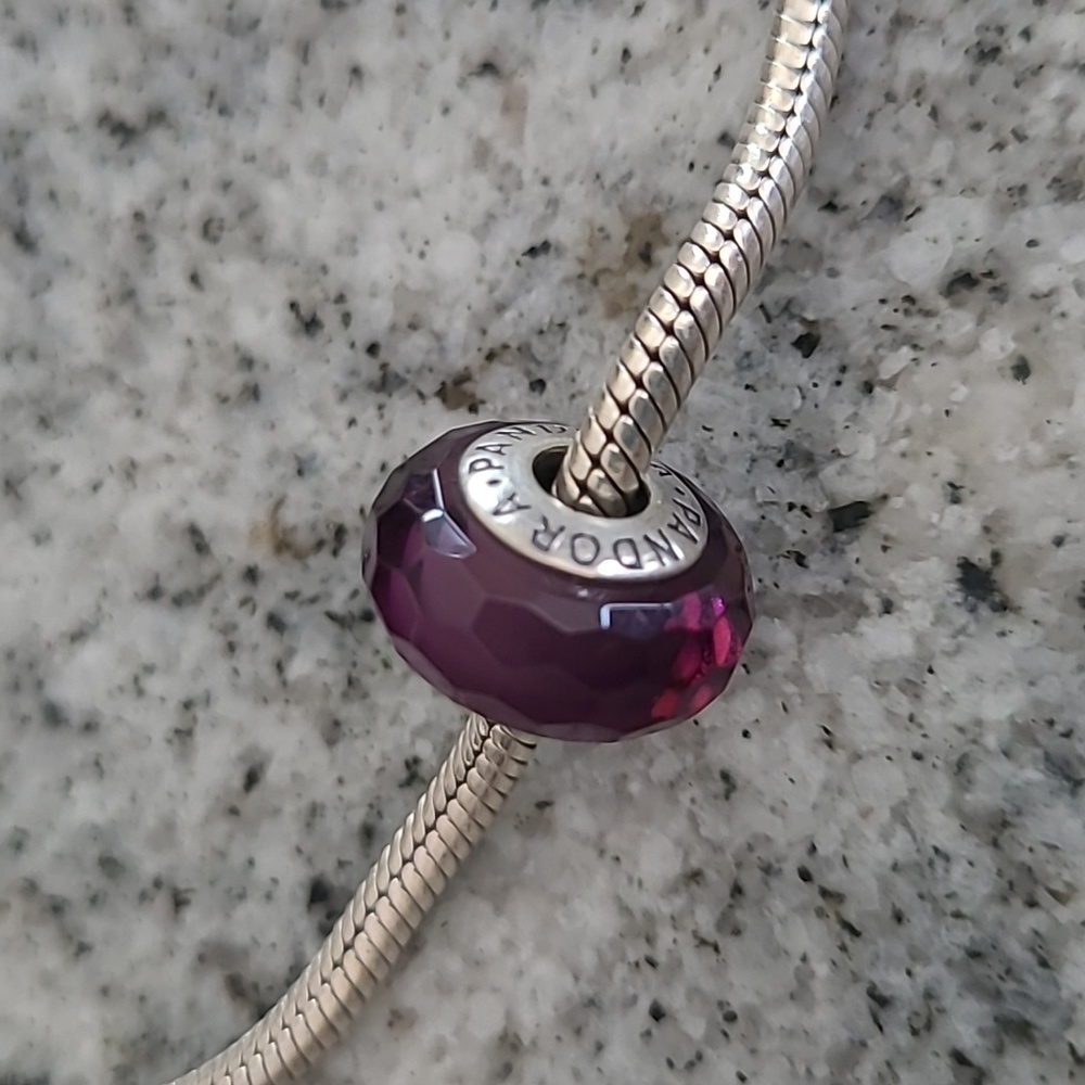 Pandora "Fascinating Purple" Solid Bead Charm